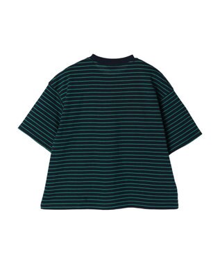 AMERICAN HOLIC ボーダーショートカットプルオーバー Navy