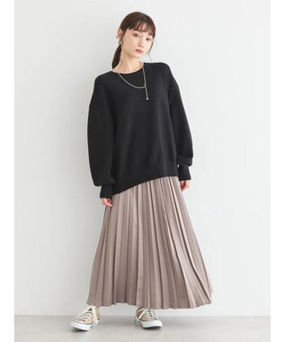 AMERICAN HOLIC バイパチ袖ボリュームニットプルオーバー　 Black