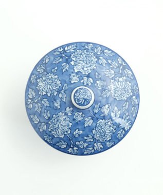 たち吉 【たち吉】染牡丹蓋付お茶呑茶碗〈５客〉美濃焼 ブルー