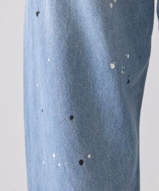 AMERICAN HOLIC ルーズストレートペイントデニム Light Indigo