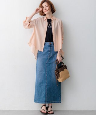 23区 【先行予約】ペーパーライクコンビ ショルダーバッグ (S) ブラウン×ベージュ