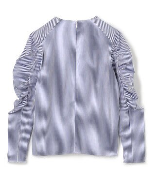 BEIGE， CROCOSMIA / ブラウス Blue Stripe