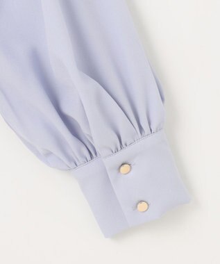 SHARE PARK LADIES プリーツジョーゼットブラウス ライラック系