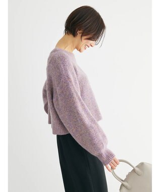 Green Parks ・ＥＬＥＮＣＡＲＥ　ＤＵＥ　ミックスシャギーニット Pink