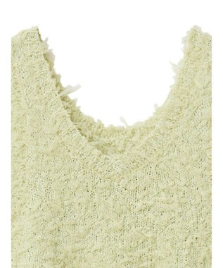 Green Parks ・ｓｗｉｎｇ　ｂｙ　２ｗａｙチュールヤーンベスト Light Yellow