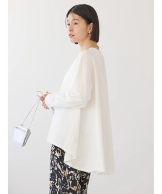 AMERICAN HOLIC バックフレアミニ裏毛チュニック Off White