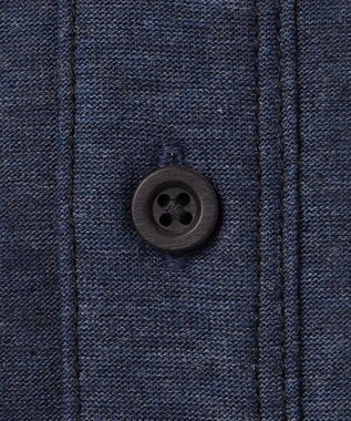 JOSEPH ABBOUD MOUNTAIN 【SPACE】OGスラブプレーティング天竺 ヘンリーネックカットソー ブルー系