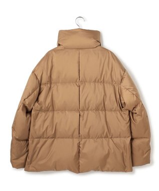 23区 L 【Oggi掲載】シレータフタ ハイネック ショート ダウンコート キャメル系