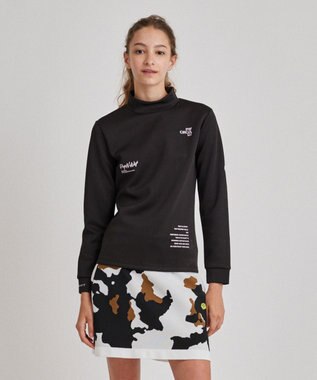 PW CIRCULUS 【ストレッチ / 快適 / 一枚でサマになる】【WOMEN】NEW ロングスリーブモック T ブラック系