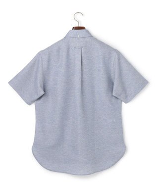 J.PRESS MEN 【WEB・一部店舗限定】ブリーザブルレノクロス 半袖シャツ / B.D. ダルブルー系
