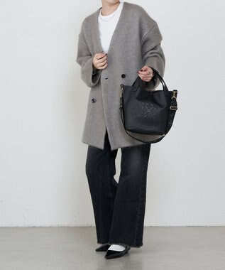 russet 《WEB限定》ソフトレザー2WAYミニトートバッグ(CE-1672-WEB) Black