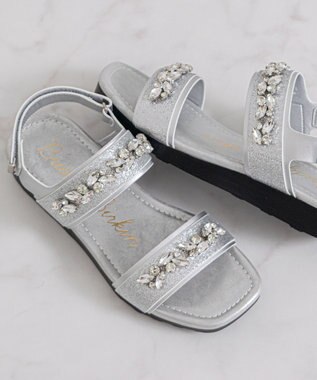 Bridget Birkin 【Bridget Birkin】ダブルベルトビジューサンダル