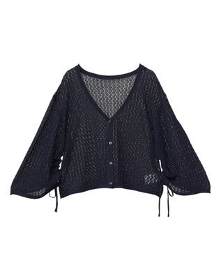 AMERICAN HOLIC 2WAYレース編みニットカーディガン Dark Navy