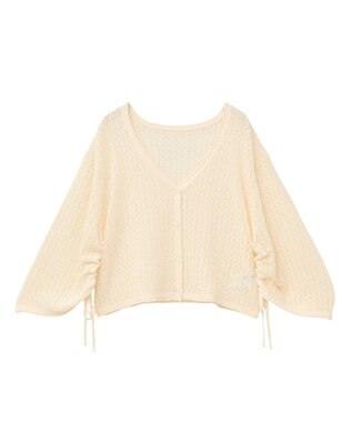 AMERICAN HOLIC 2WAYレース編みニットカーディガン Ecru