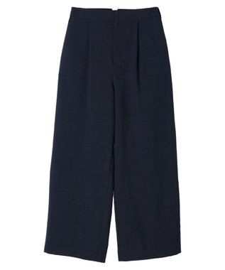 earth music&ecology タックワイドパンツ Navy