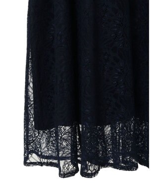 earth music&ecology ＳＥＴ２点　シースルーブラウス付きキャミワンピース Navy