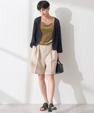 AMERICAN HOLIC 2WAYレース編みニットカーディガン Dark Navy