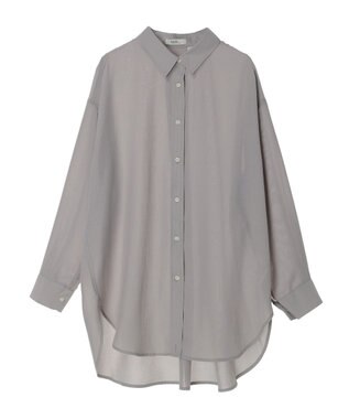 earth music&ecology シアーシャツ Gray