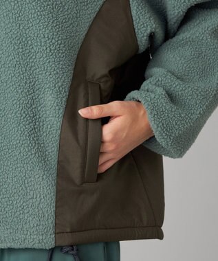 Chacott Chacott BALANCE ボアハーフジップジャケット グリーン