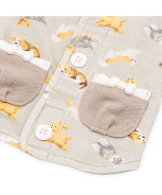 PET PARADISE ペットパラダイス makokoro ホカリラ ベスト 小型犬 グレイッシュベージュ