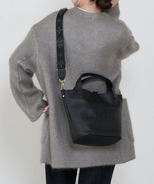 russet 《WEB限定》ソフトレザー2WAYミニトートバッグ(CE-1672-WEB) Black