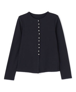 UNFILO ドライタッチリブ カーディガン