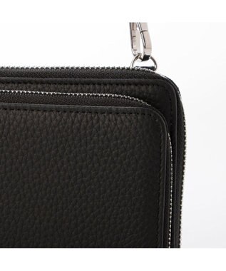 UNBILLION VERYコラボ ペルケ perche / 牛革ウォレットチェーンショルダーバッグ ブラック