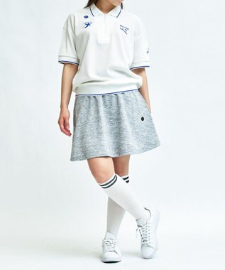 PW CIRCULUS 【WOMEN】裏毛スウェットフレアスカート ゴルフウェア レディース グレー系