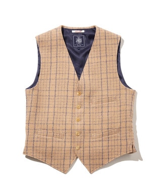 J.PRESS MEN 【J.PRESS ORIGINALS】Boil Random Window Pen Over Odd Vest / Japan Made