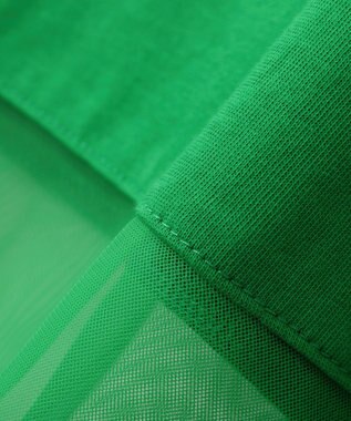 Green Parks 【適ON】遮熱チュールドッキングプルオーバー Green