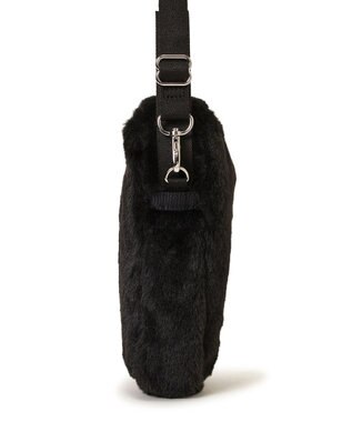 LeSportsac FUR MINI PHONE CROSSBODY/ブラックフラッフィーファー ブラックフラッフィーファー