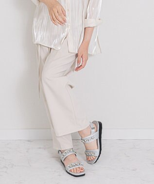 Bridget Birkin 【Bridget Birkin】ダブルベルトビジューサンダル シルバー