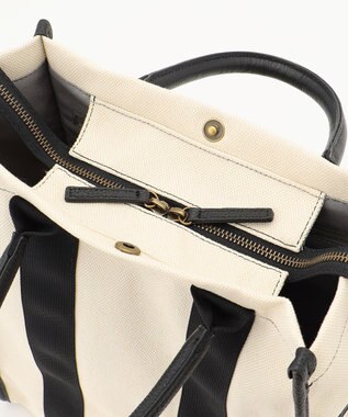 LA BAGAGERIE クラシックタテナガトート ブラック×ナチュラル