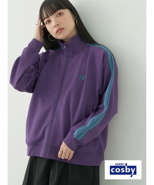 earth music&ecology Ｃｏｓｂｙ×ｅａｒｔｈ　トラックジャケット Deep Purple