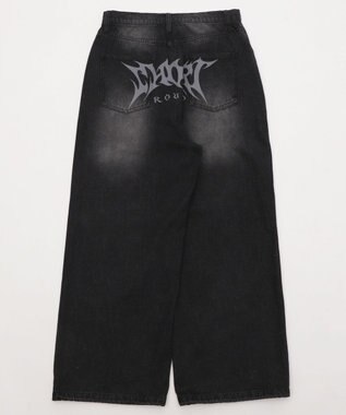 WEGO トライバルデニムパンツ デニムブラックソノタ