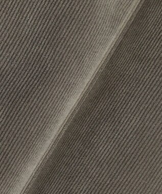 ICB 【洗える】 コーデュロイ テーパードパンツ アッシュカーキ系