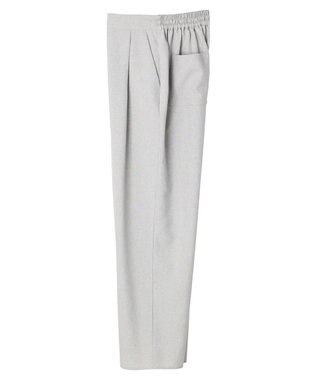 Green Parks 麻調ストレートパンツ Gray