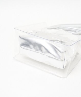 WEGO 巾着付きクリアショルダー シルバー