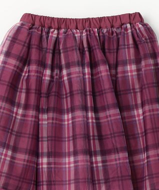 ANY KIDS チュール スカッツ ピンク×チェック