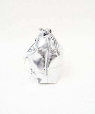 WEGO 巾着付きクリアショルダー シルバー