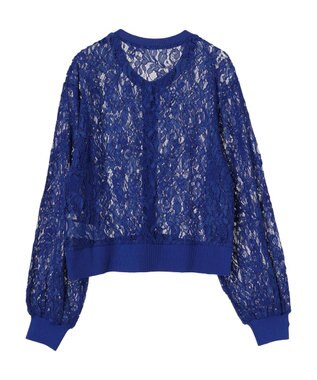 earth music&ecology レースカーディガン Blue