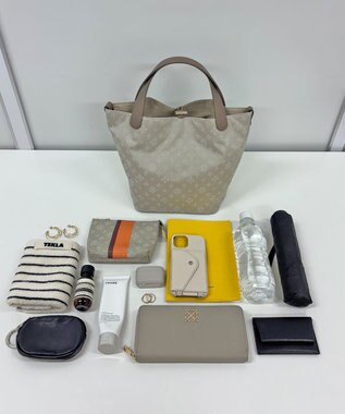 russet ナイロンジャガード2WAYミニトートバッグ(SF-260) Ecru