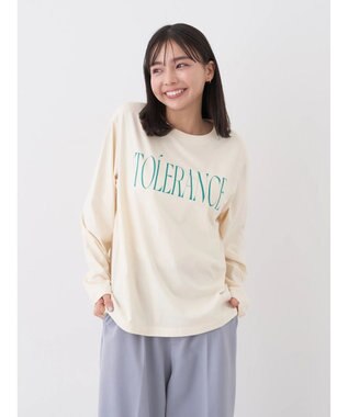 earth music&ecology ｔｏｌｅｒａｎｃｅ　ロゴロンＴＥＥ Cream