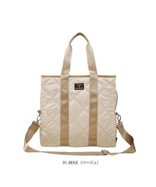 ROOTOTE 1162【大容量:キャリーケース装着可能】SC.グランデボックス.グリスン-A 01：ベージュ