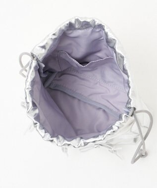 WEGO 巾着付きクリアショルダー シルバー