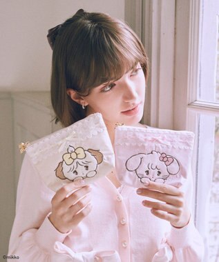Maison de FLEUR Lil ala mode ポーチ Light Pink