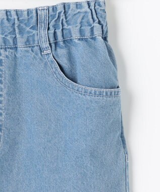 ANY KIDS 【一部店舗/WEB先行販売アイテム】【洗濯機可能】刺繍 ワイドデニムパンツ インディゴ