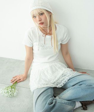WEGO グラフィックリブT