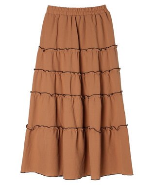 Green Parks ・SUGAR SPOON メローティアードスカート Orange