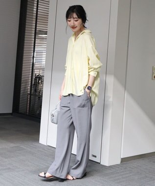 AMERICAN HOLIC サラックールバックタックシャツ Stripe Yellow